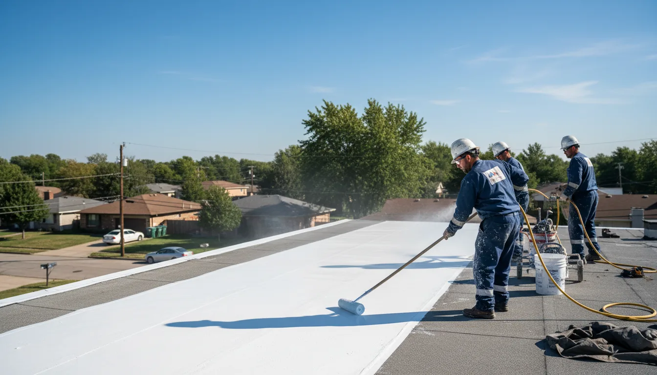 Commercial roof coating in Edwards, MS near me
